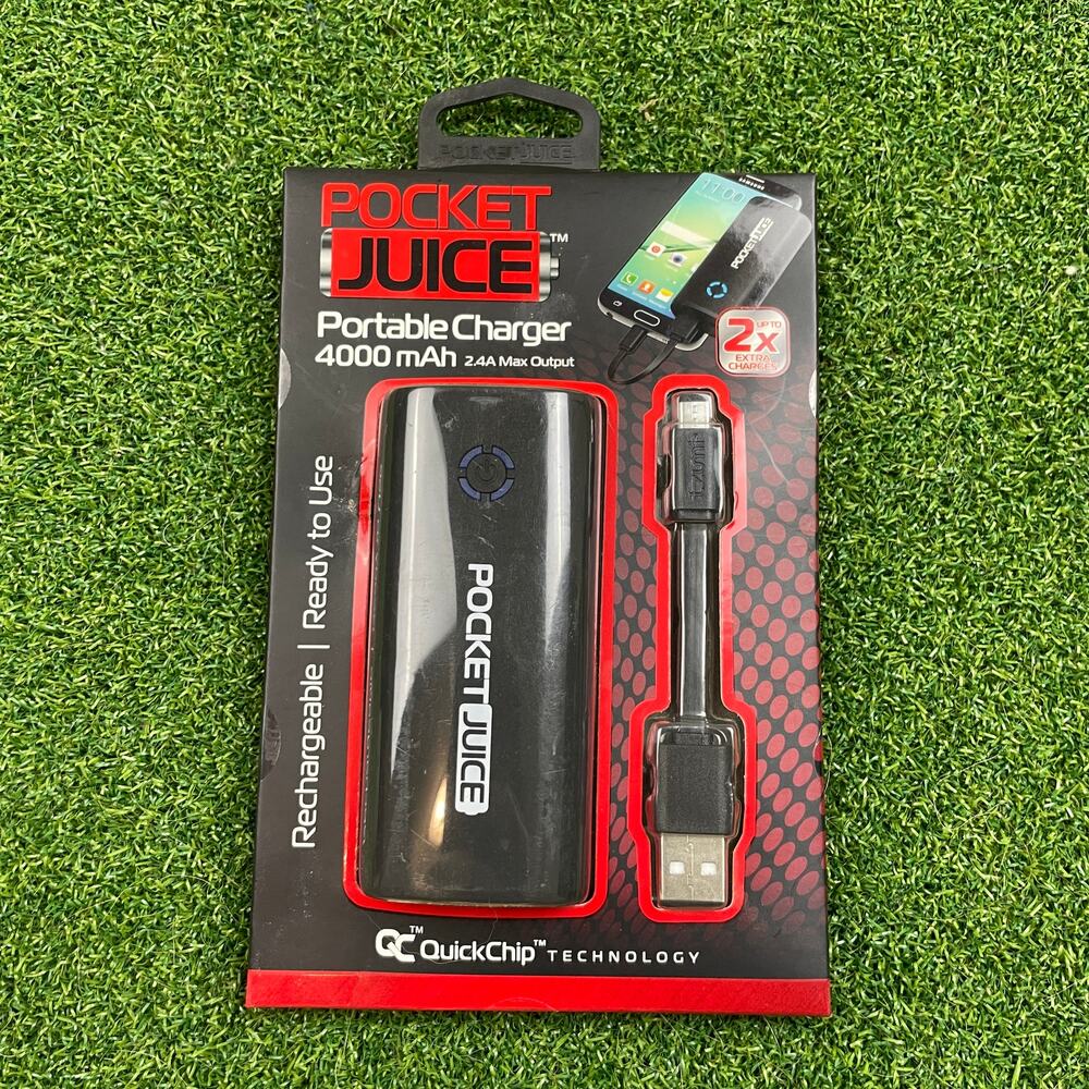 NEW Tzumi Pocket Juice 4000mAh Portable USB Phone Charger Fast Mini Universal